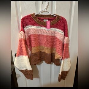 SIMPLY SOUTHERN CROP TOP SWEATER XL